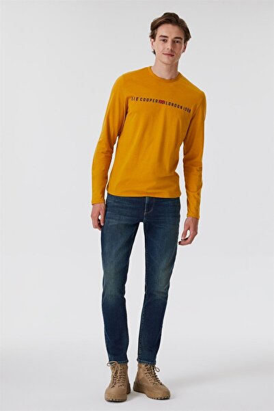 Lee Cooper Джек Регулярна талія Тонка талія Тонка нога Сині чоловічі джинсові штани