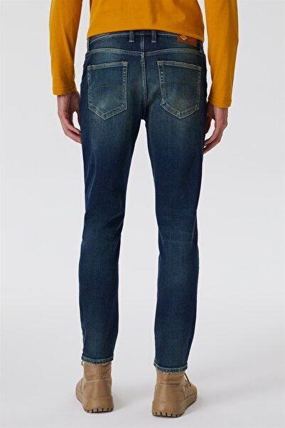 Lee Cooper Джек Регулярна талія Тонка талія Тонка нога Сині чоловічі джинсові штани