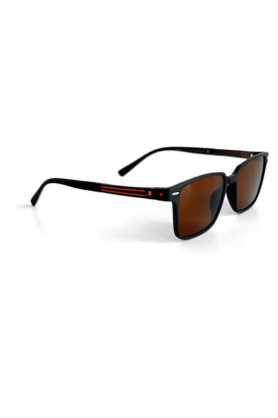 ablukaonline Men's Retro Square Frame Glasses Brown