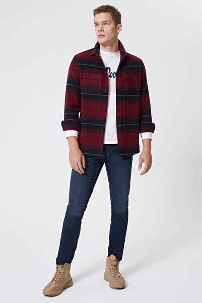 Lee Cooper Jack Normal Bel Dar Kesim Dar Paça Mavi Erkek Jean Pantolon