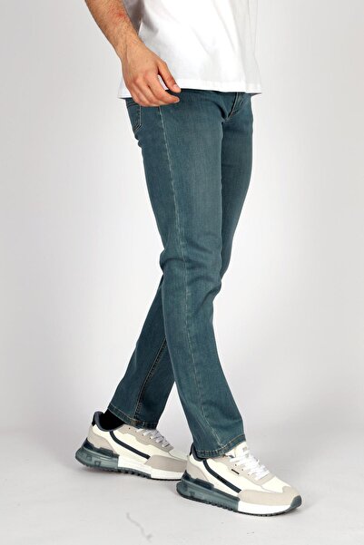 Lee Cooper Marco Normal Bel Dar Kesim Düz Paça Mavi Erkek Jean Pantolon