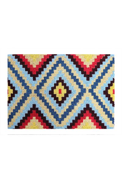 UnicSpot Koko design entrance mat Colorful rhombus, 40x60 cm