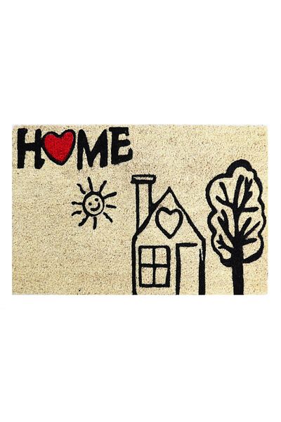 UnicSpot Koko design entrance mat, House, 40x60 cm