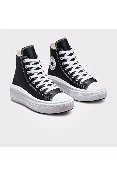 Converse Chuck Taylor All Star Move Platform Foundational Leather Kadın Siyah Sneaker