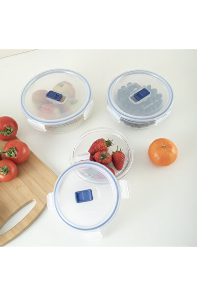 Luminarc Pure Active Round Glass Storage Container Set 6 Pieces