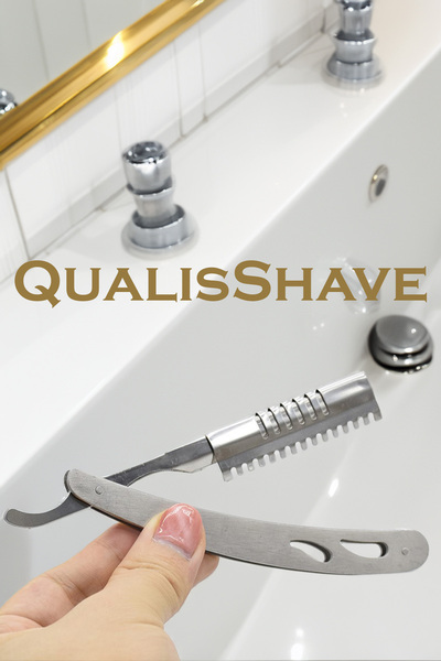 Qualis Shave U13 Full Metal Mekanizmalı Kaş Düzeltme-Saç İnceltme Ustura + 10'lu Platinum Jilet