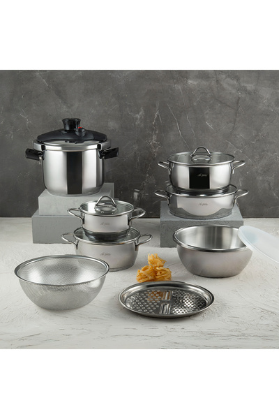 Aryıldız Solo 14 Piece Steel Dowry Set