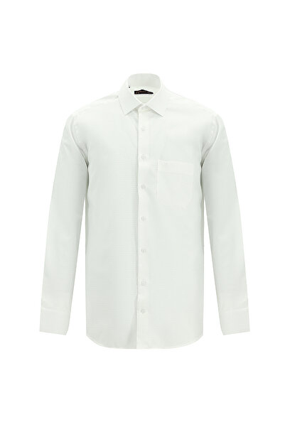 Abdullah Kiğılı Cămașă clasică din bumbac cu model cu mânecă lungă