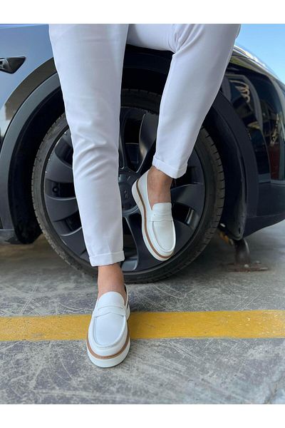 Serhat Özköroğlu Lfr-F083-1 Leather Roller Shoes White