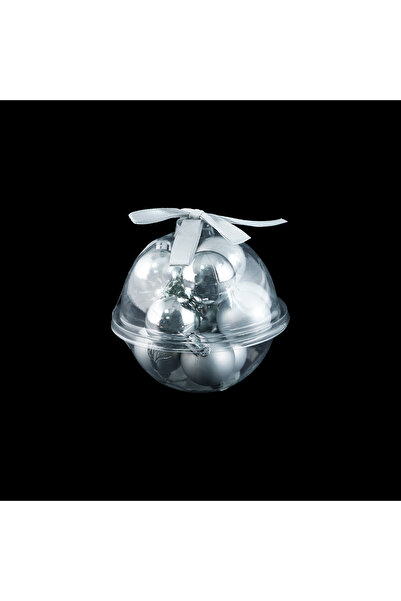 Koopman Anul Nou 12 Bile de Crăciun Argintiu 30 Mm