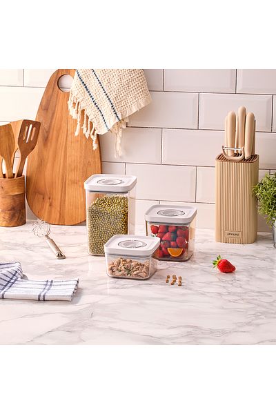 Aryıldız Vacuum & Fresh 6 Piece Storage Container Set