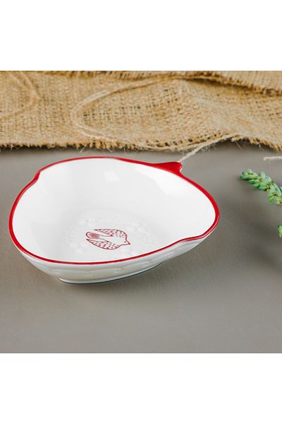 Aryıldız Red Bird Serving Presentation Plate 12 cm