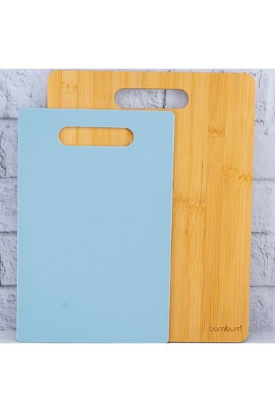 Bambum Leona Double Cutting Board Blue