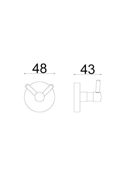 ÇELİK BANYO حامل الحمام المزدوج EKOL MATTE 304 STAINLESS