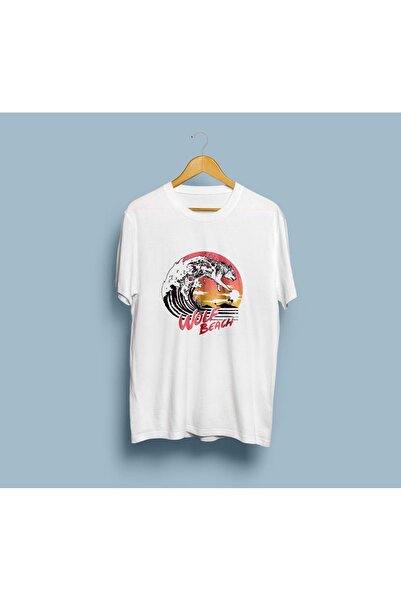 eioswear تي شيرت وولف بيتش كبير الحجم للجنسين