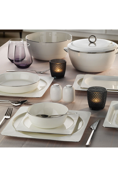 Aryıldız Maria Platin 60 Parça 12 Kişilik Yemek Takımı