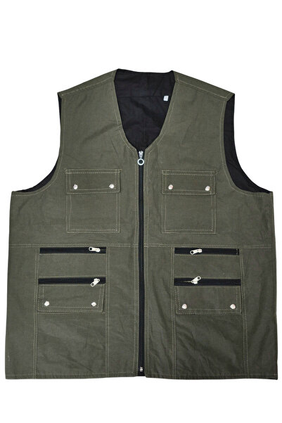 gambia outdoors Чоловічий одяг Літній одяг Тканина Мисливський жилет Багато кишень Батьківський великий розмір Зручний баталь