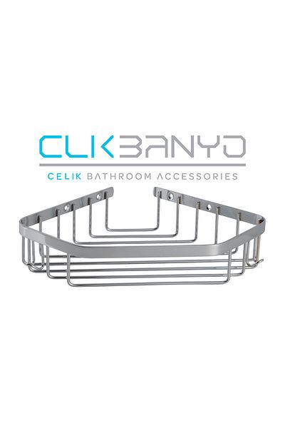 ÇELİK BANYO حامل شامبو سيلين فردي مقاس 19 × 19 سم 304 مقاوم للصدأ