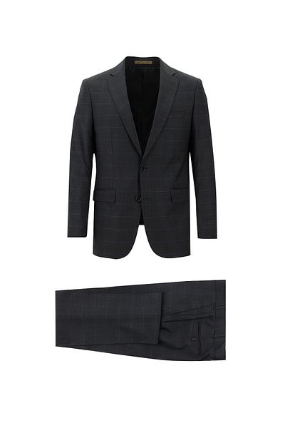 Abdullah Kiğılı Wool Classic Checkered Suit