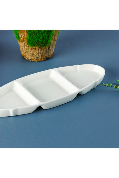 Aryıldız Lunar Round 3 Compartment Plate