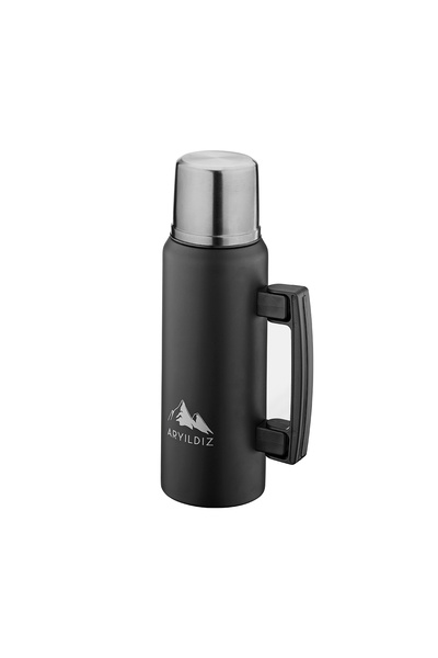Aryıldız Nature Camp Taşınabilir Termos Siyah 1 Litre