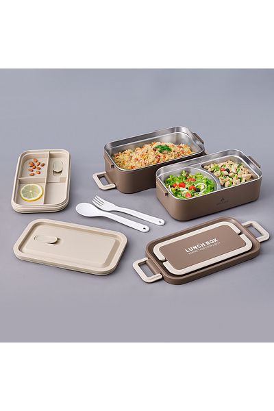 Aryıldız Bento Lunch Box Khaki 2000 ml