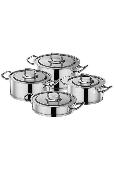 Aryıldız Vento Prestige Steel Cover 8 Piece Cookware Set