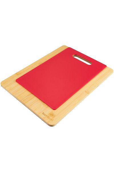 Bambum Leona Double Cutting Board Red