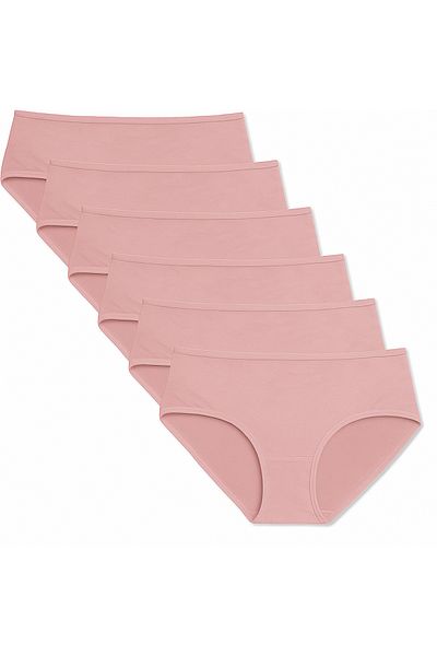BEGATEKS High Waist Hipster Panties 6 Pack