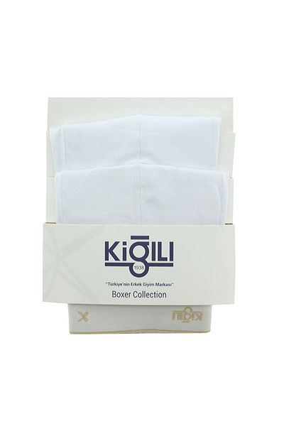 Kiğılı Set of 2 Plain Cotton Single Jersey Boxers
