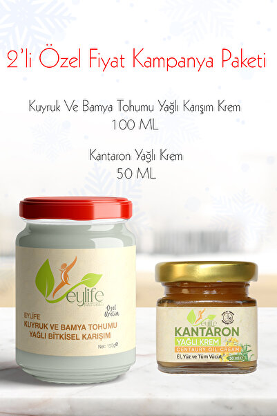 eylife naturel Kuyruk Ve Bamya Tohumu Yağlı Bitkisel Karışım 100 ml