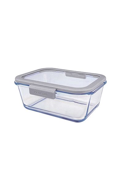 Prima Nova Fika Glace Glass Storage Container 800ml Gray