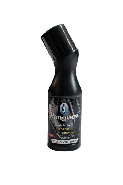 Penguen Siyah Deri Ayakkabı Boyası Marka Likit Süngerli 75 Ml