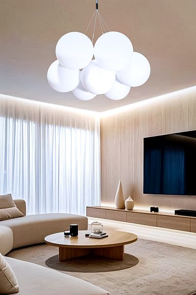 Fer Avize Cloud 7 Led White Light Chandelier Modern Energy Saving Decorative Chandelier Living Room Cafe Hall