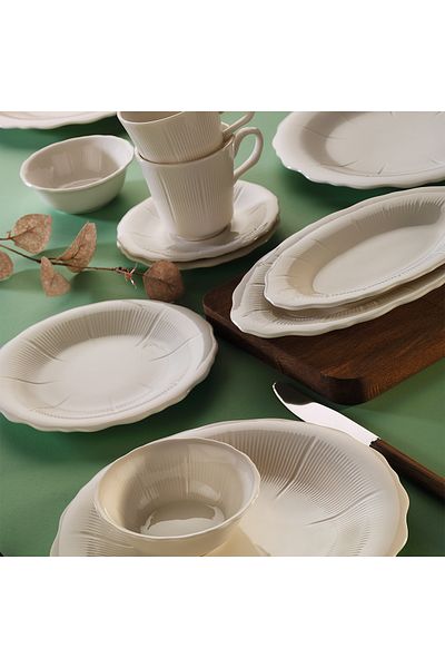 Aryıldız Kate White 32 Piece Breakfast Set for 6 People