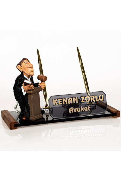 isimliksepeti Avukat Biblolu Masa Isimliği Savcı Hakim Hediye Kristal Isimlik