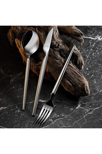 Aryıldız Arcadia 12-Person Fork Spoon Knife Set - 84 Pieces
