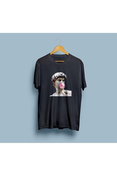 bahriyeli.jpeg tricou unisex supradimensionat Michelangelo David Bubble Gum