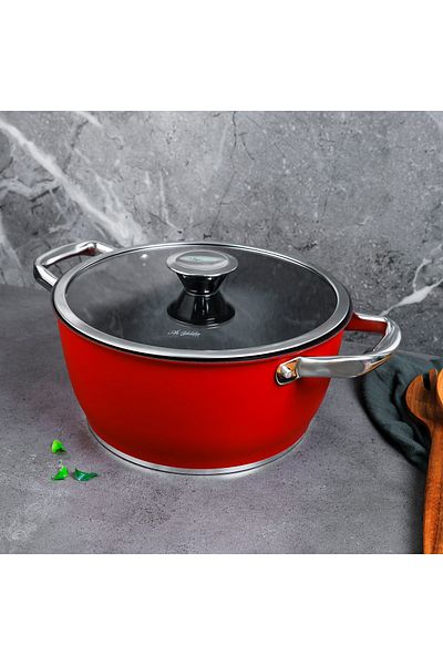 Aryıldız Trendy Induction Prestige Pot Red 24X12 cm