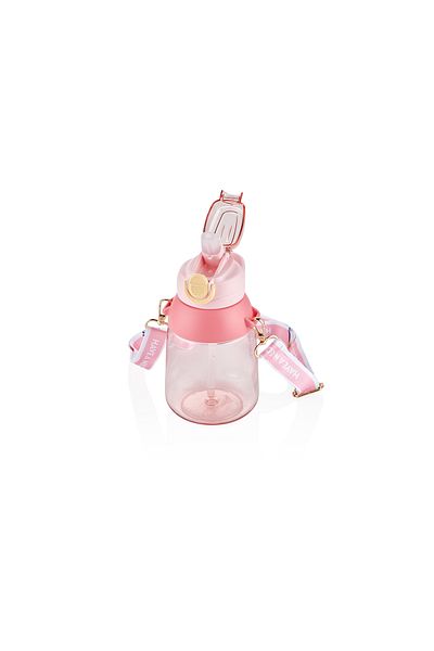 Vagonlife Children's Water Bottle with Straw Pink 800 ml