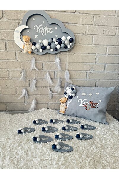 NeşeliAtölyem Bubble Bebek Kapı Süsü - Yastık - 20  Magnet