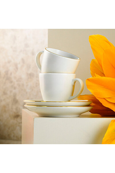 Aryıldız Alisa 4 Piece Turkish Coffee Cup Set for 2 People 90 ml