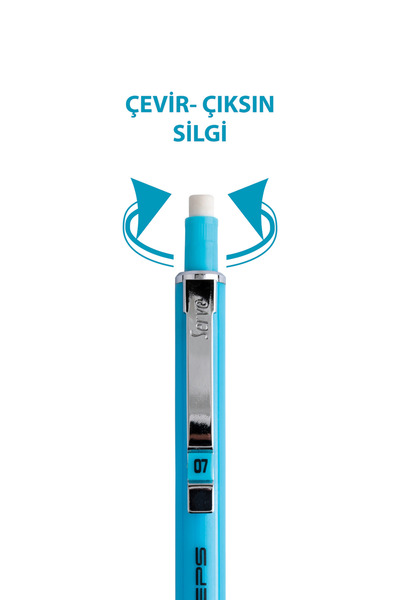 Serve Steps Versatil Kursun Kalem Fosfor Mavisi 0.7 Mm