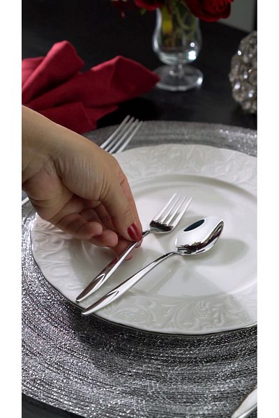 on-on Vienna 84 Piece Fork Spoon Knife Set 18/10