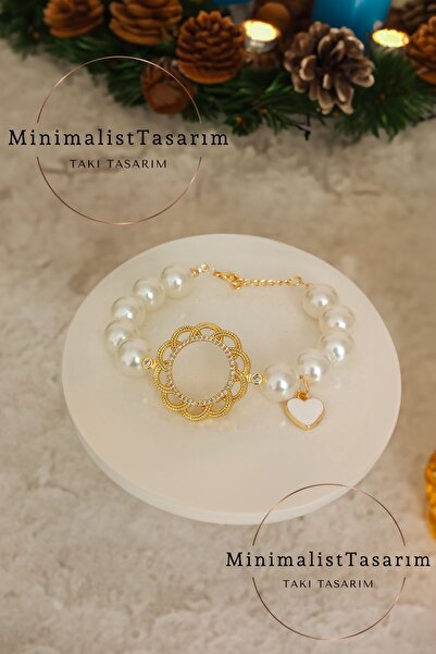 MinimalistTasarım Yarım altınlı bileklik yarım altın uyumlu bileklik, Yarım altın uyumlu kolye, yarım altın çerçeve