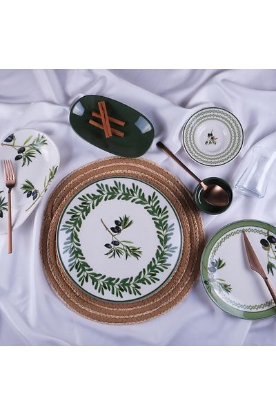 Aryıldız Olive 32 Piece Breakfast Set for 6 People