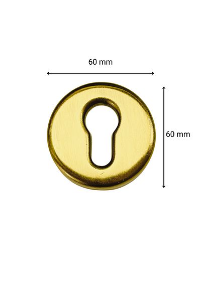 Master Steel Rosette 6 SCREW YELLOW