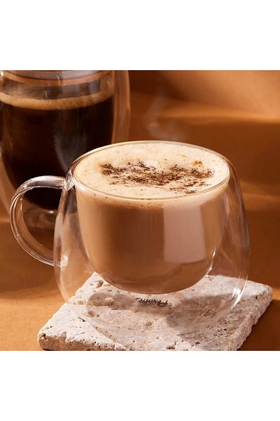 Perotti 300ml Classic Std Glass Mug Cup - Double Wall 12473