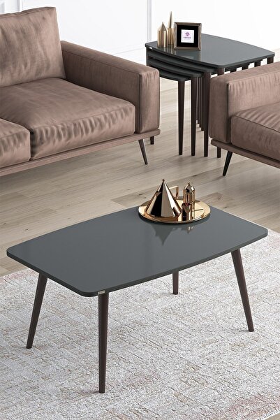 Canisa Concept Telwe Serisi Mdf 1.sınıf 4 Lü Zigon Sehpa Ve Orta Sehpa Takımı...