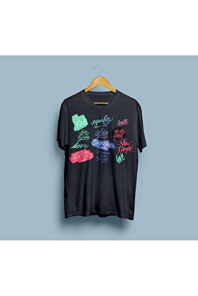 eioswear Unisex supradimensionat Text cu etichetă tricou